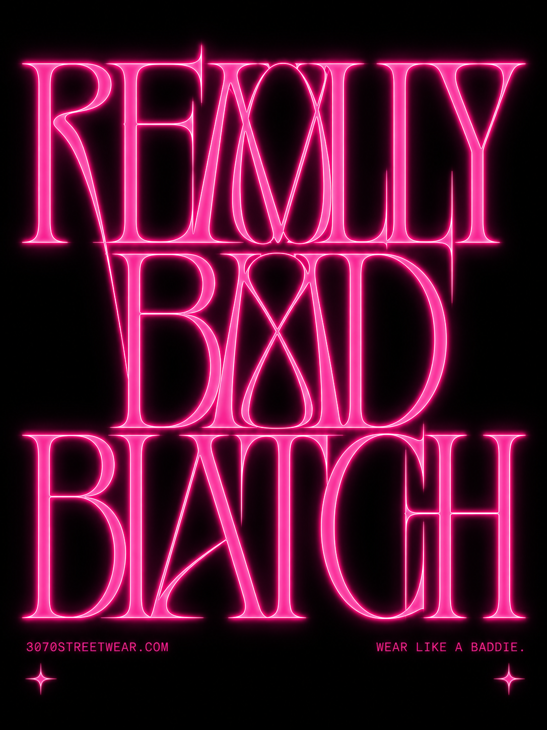 Bad Biatch fashion line poster