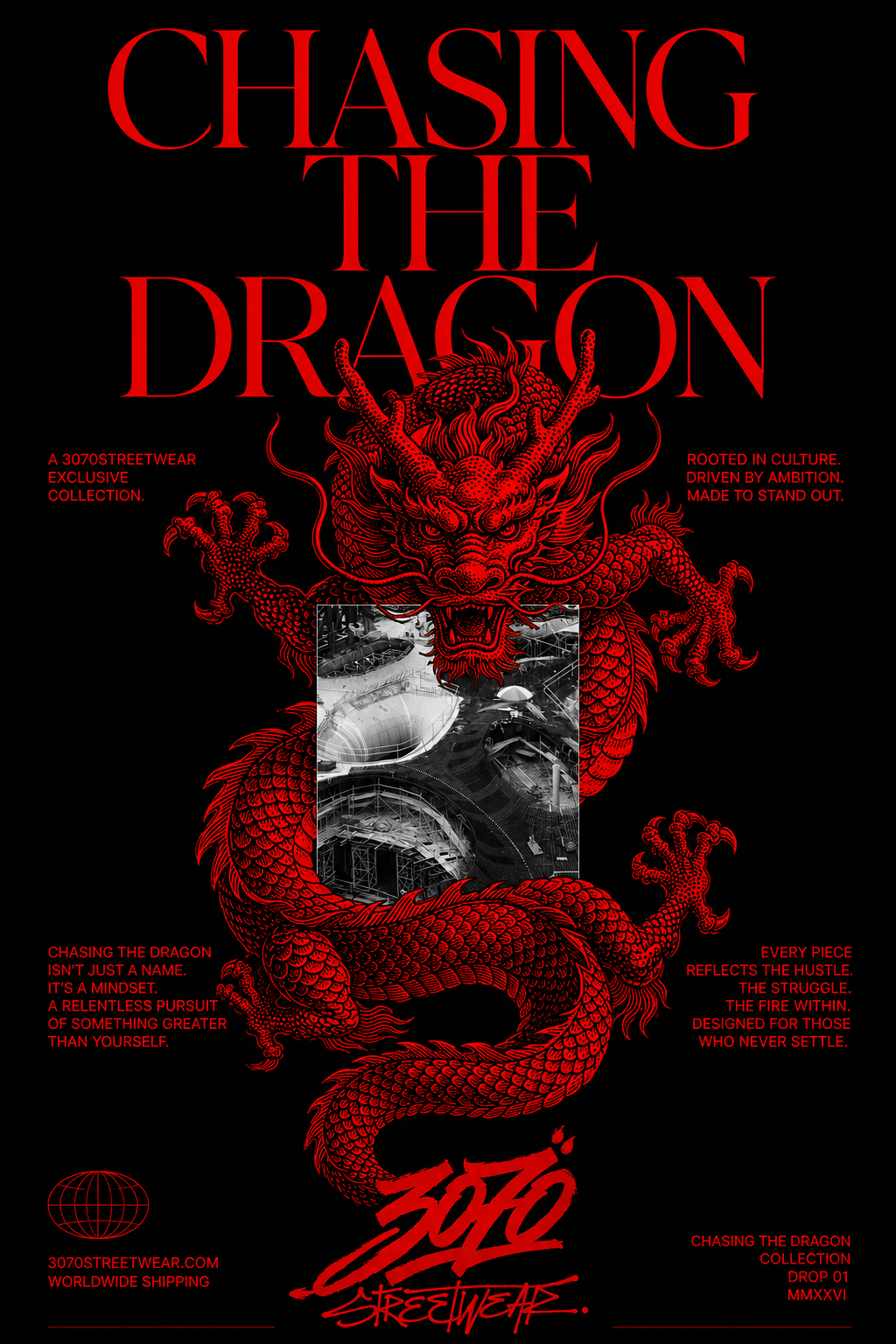 Chasing the Dragon fashion line poster