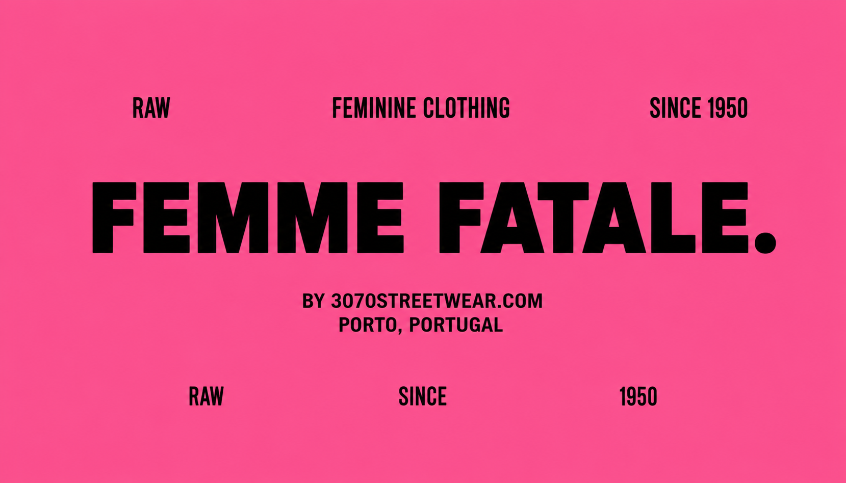 FEMME FATALE fashion line poster